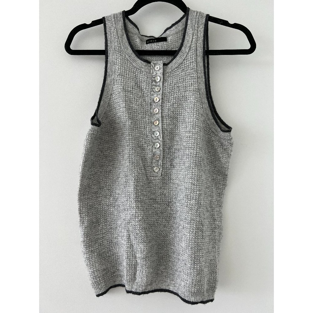 Press Textured Knit Polo Sweater Vest / Tank